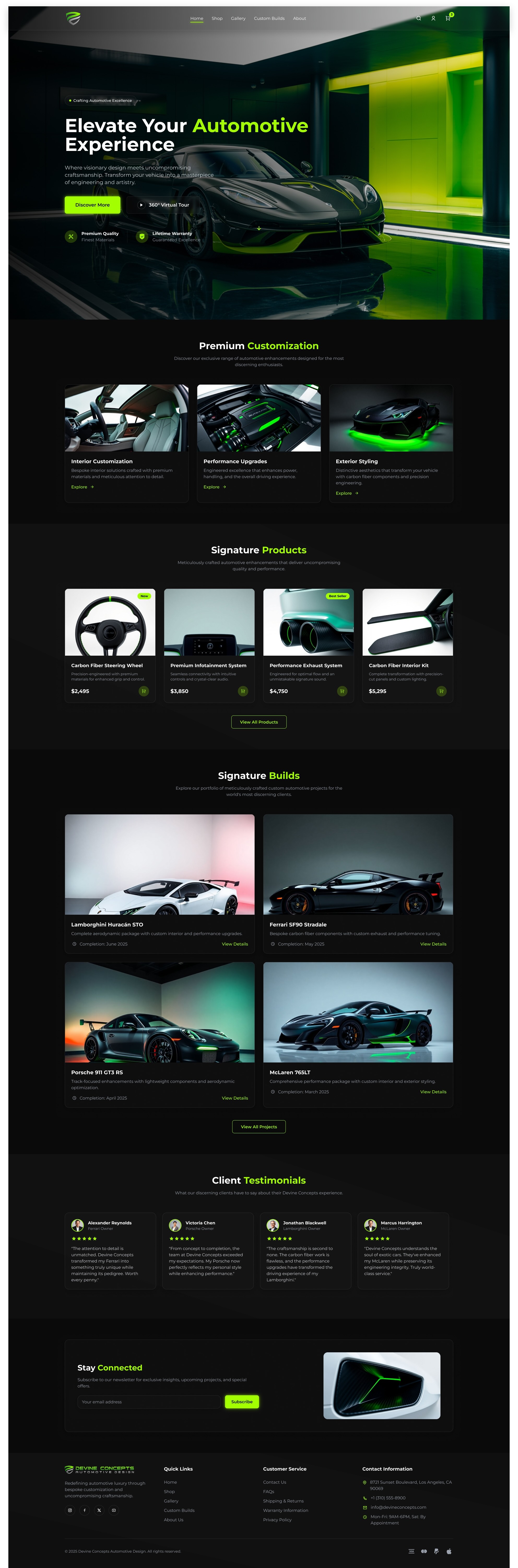 Devine Concepts About — Web Design